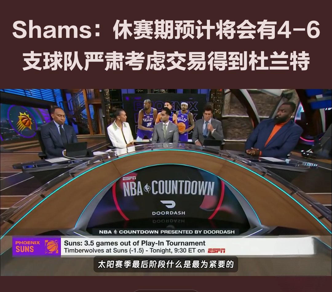 Shams：魔术总裁此前称，球队将在休赛期采取立即取胜的策略